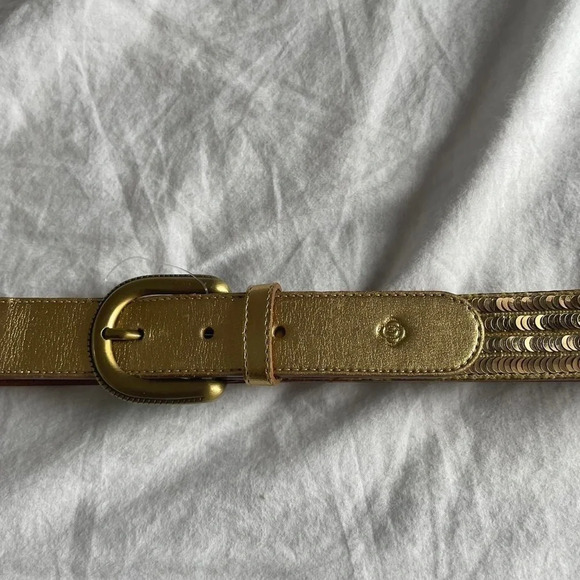 NWOT Gold ‎ sequin belt - Picture 3 of 4